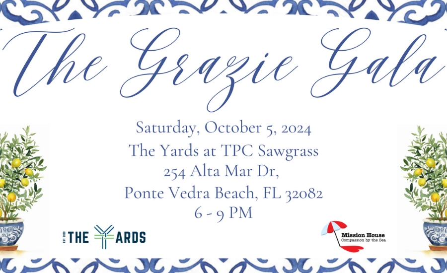 Grazie Gala invitation held by Mission House